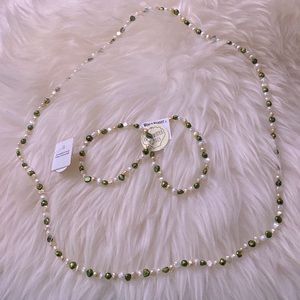 🆕WORLD MARKET Genuine Freshwater Pearls Necklace And Bracelets
